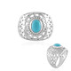 Anello in argento con Turchese