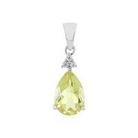 Ciondolo in argento con Quarzo Limone