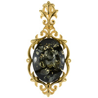 Ciondolo in argento con Ambra Baltica