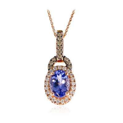 Collana in oro con Tanzanite AAA