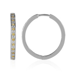 Orecchini in argento con Citrino