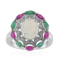 Anello in argento con Opale di Welo