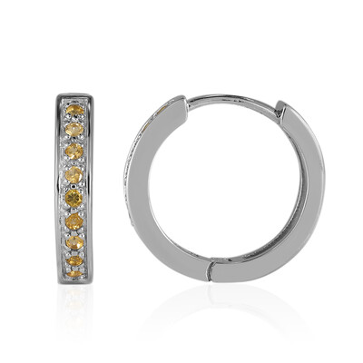 Orecchini in argento con Citrino