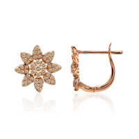 Orecchini in oro con Diamante Rose de France SI1 di Argyle