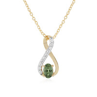 Collana in argento con Apatite Cromo