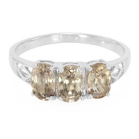 Anello in argento con Zircone Cannella