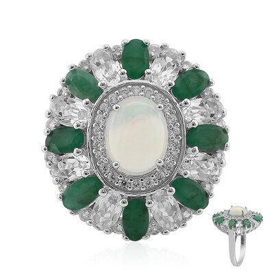 Anello in argento con Opale di Welo