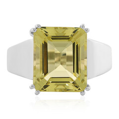 Anello da uomo in argento con Quarzo Limone