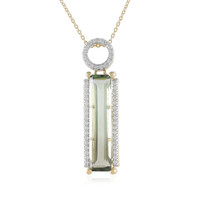 Collana in argento con Ametista Verde