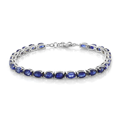 Bracciale in argento con Zaffiro Blu del Madagascar