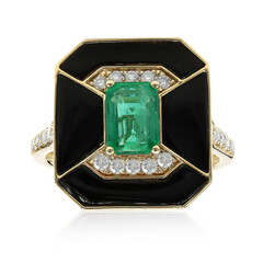 Anello in oro con Smeraldo Zambia AAA (CIRARI)