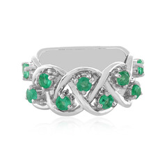 Anello in argento con Smeraldo Russo