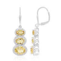Orecchini in argento con Citrino