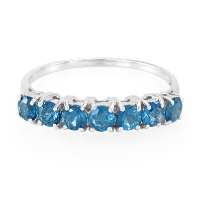 Anello in argento con Apatite Blu Royal