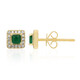 Orecchini in oro con Smeraldo Zambia AAA
