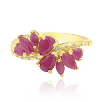 Anello in argento con Rubino