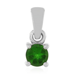 Ciondolo in argento con Diopside Russo