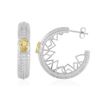 Orecchini in argento con Berillo Giallo (de Melo)