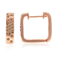 Orecchini in oro con Diamante Rose de France SI1 di Argyle