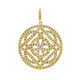 Ciondolo placcato in oro con Diamante Fancy