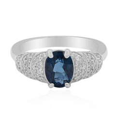 Anello in argento con Topazio Blu Londra
