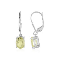 Orecchini in argento con Quarzo Limone
