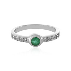 Anello in argento con Smeraldo Zambia