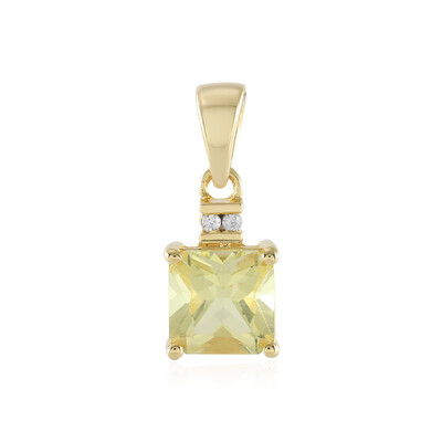 Ciondolo in argento con Quarzo Limone