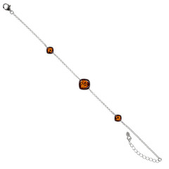 Bracciale in argento con Ambra Baltica
