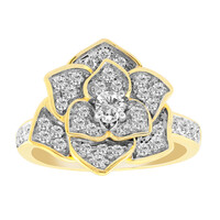 Anello in oro con Diamante VVS1 (G)