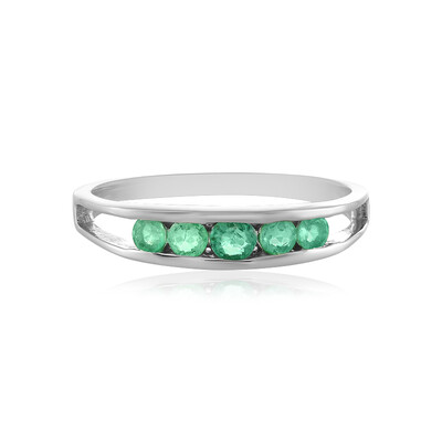 Anello in argento con Smeraldo Colombiano
