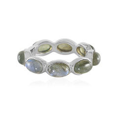 Anello in argento con Labradorite