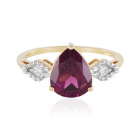Anello in oro con Granato Magenta