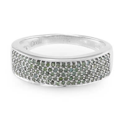 Anello in argento con Diamante Fancy