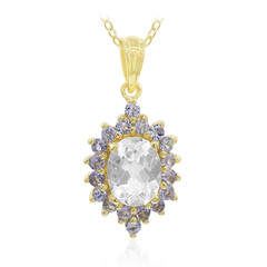 Collana in argento con Topazio Bianco