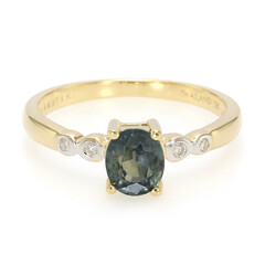 Anello in oro con Zaffiro (non riscaldato) (AMAYANI)
