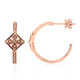 Orecchini in oro con Diamante Rose de France SI1 di Argyle (Annette)