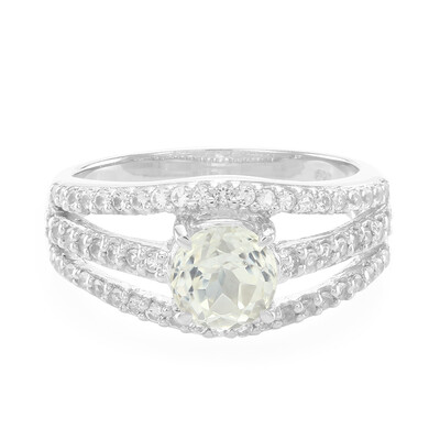 Anello in argento con Kunzite Canarino