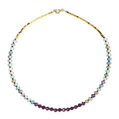 Collana in argento con Fluorite