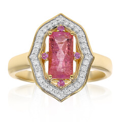 Anello in oro con Pezzottaite