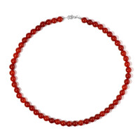 Collana in argento con Onice Rossa