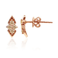 Orecchini in oro con Diamante Rose de France SI1 di Argyle