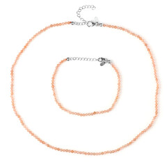 Parure in argento con Pietra di Luna Pesca