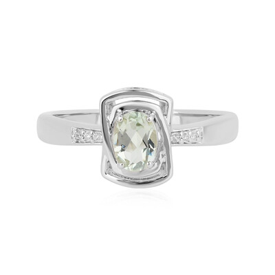 Anello in argento con Ametista Verde
