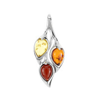 Ciondolo in argento con Ambra Baltica