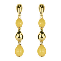 Orecchini in argento con Ambra Baltica