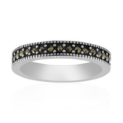 Anello in argento con Marcassite