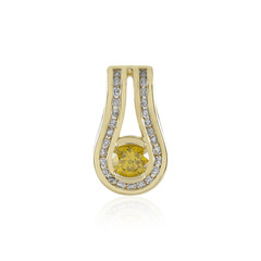 Ciondolo in oro con Diamante Giallo I1