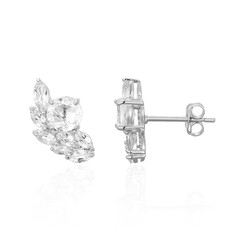 Orecchini in argento con Topazio Bianco