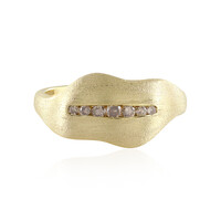 Anello in argento con Diamante Champagne I2